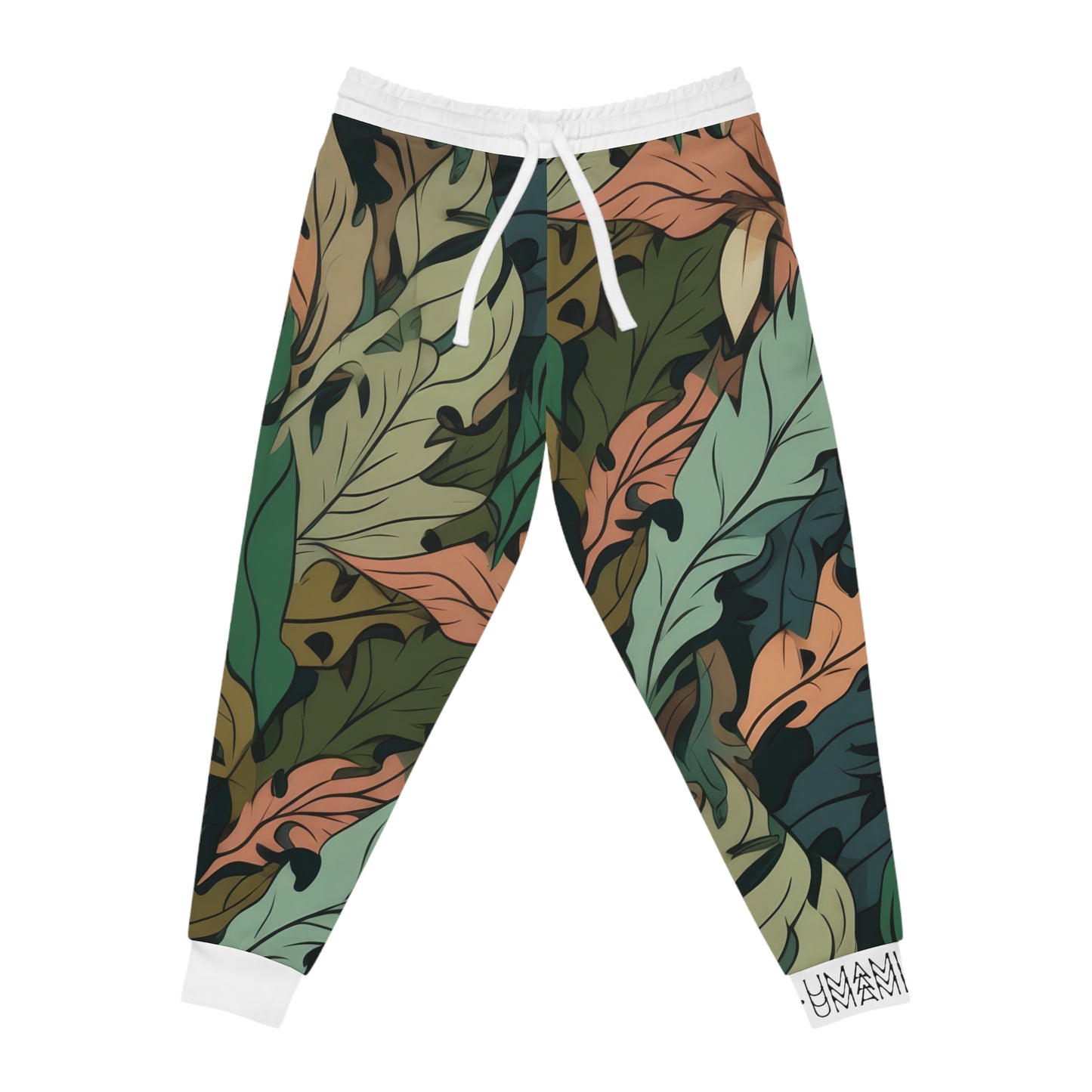 Unisex Joggers Leaves Camo White 