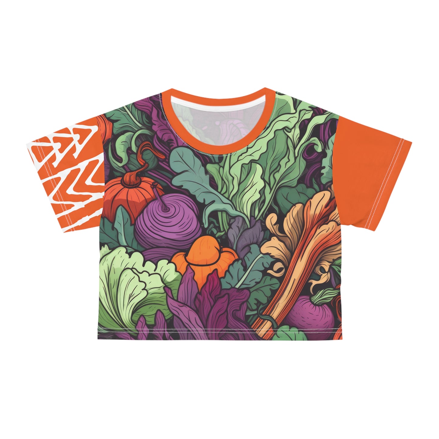 Crop Tee Légumes Orange