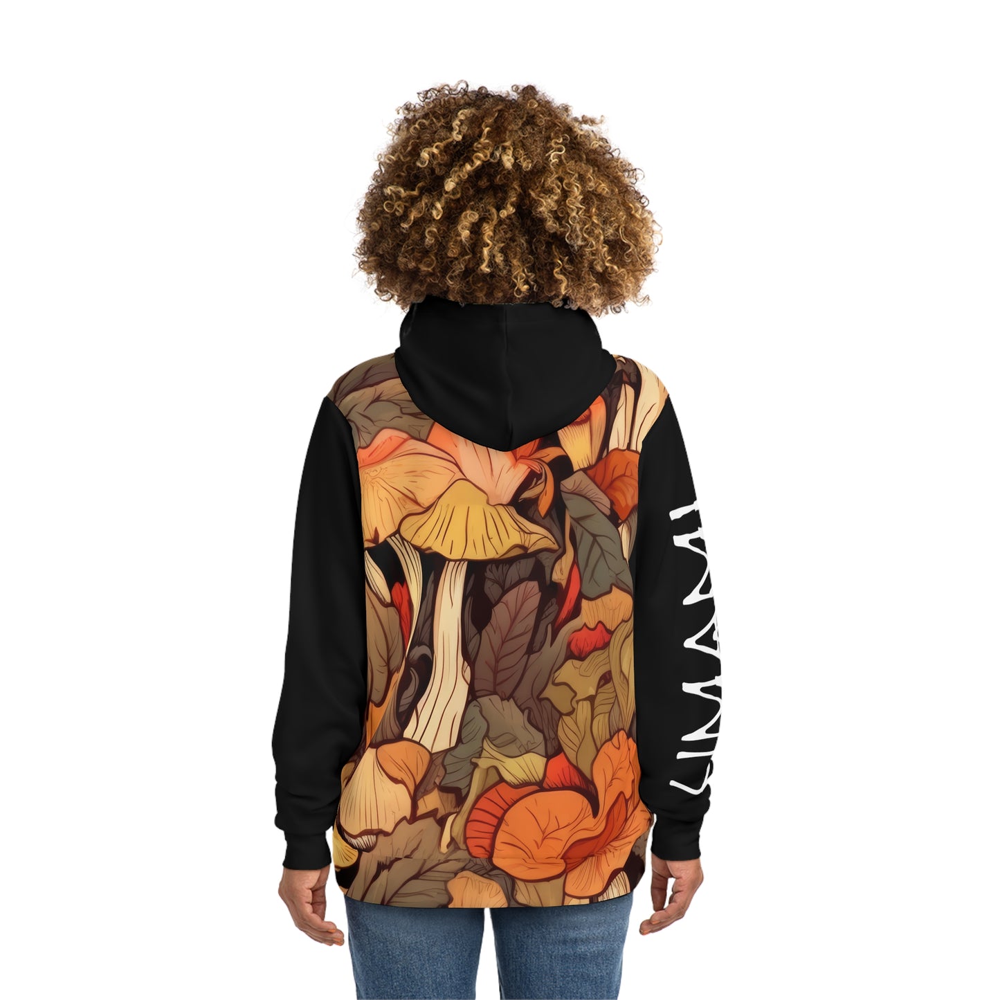 Hoodie Feuilles d'automne Noir