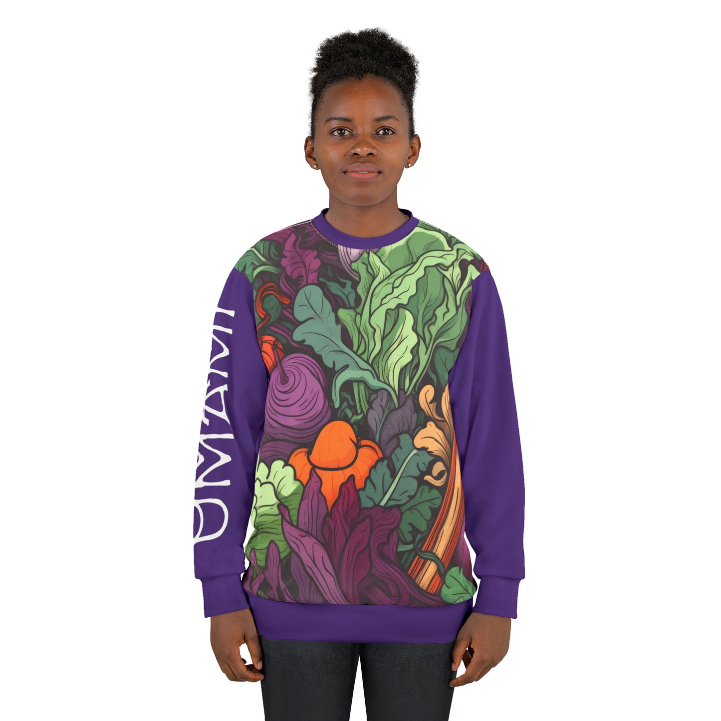 Unisex Sweatshirt Vegetables Purple