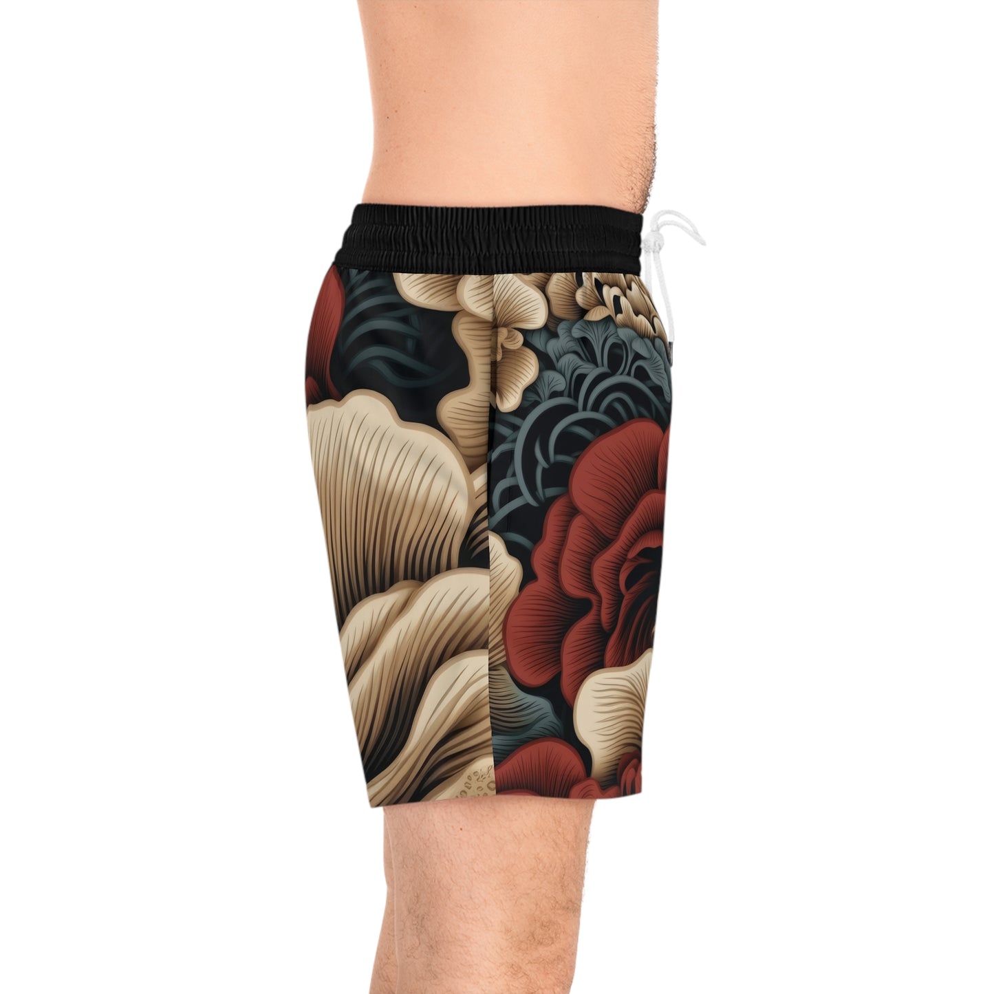 Men's Mid-Length Swim Shorts Asian Style Umami