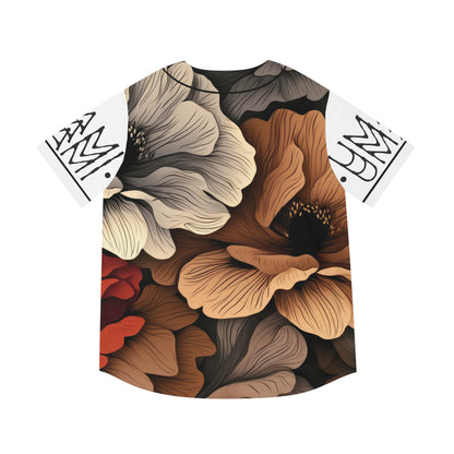 Baseball Jersey Fleurs Blanc