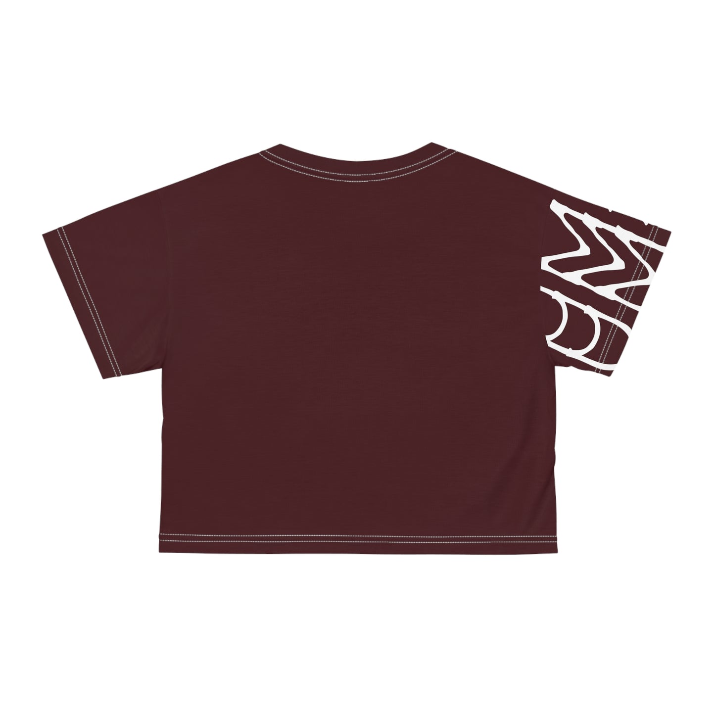 Crop Tee Dark Red 