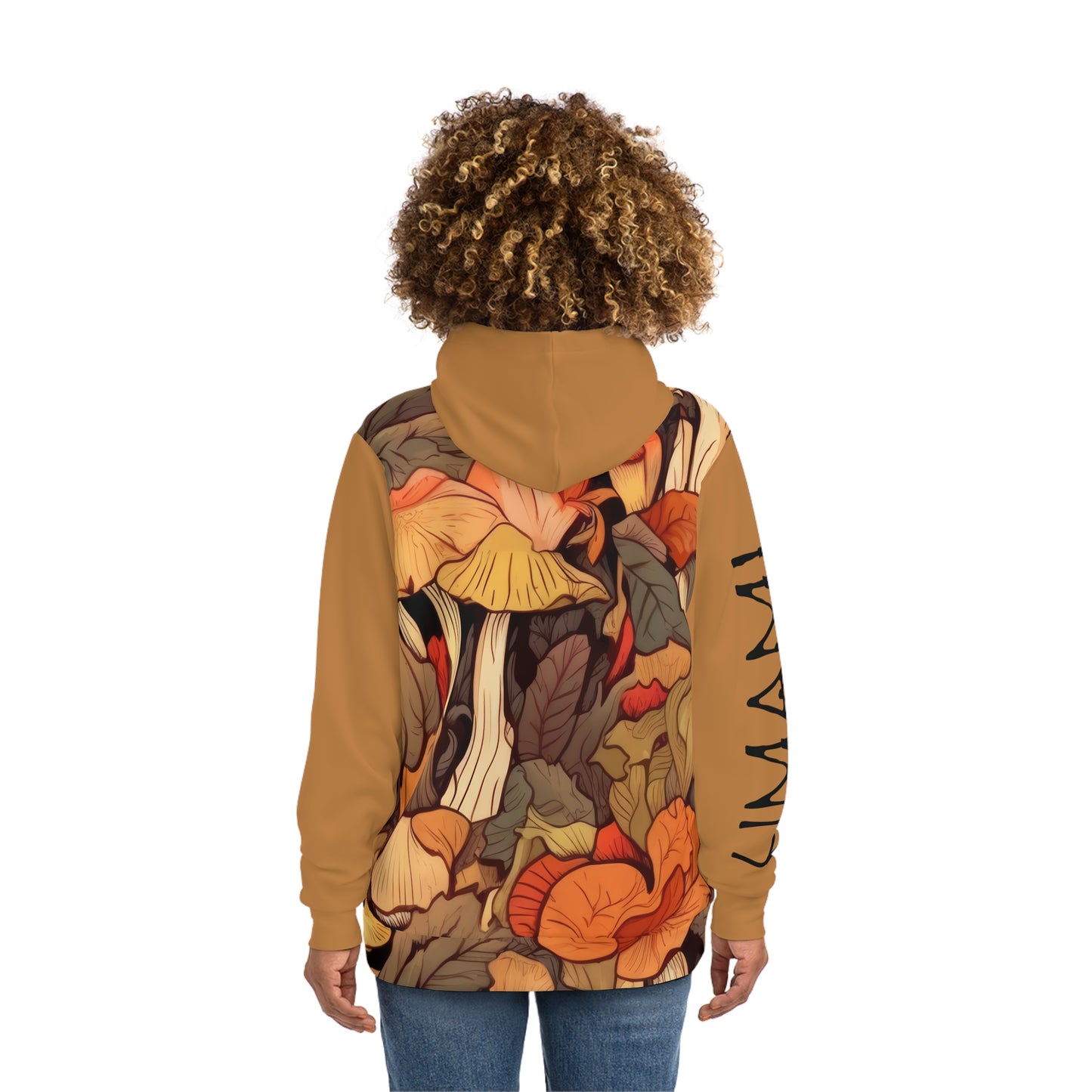 Autumn Leaves Hoodie Pale brown 