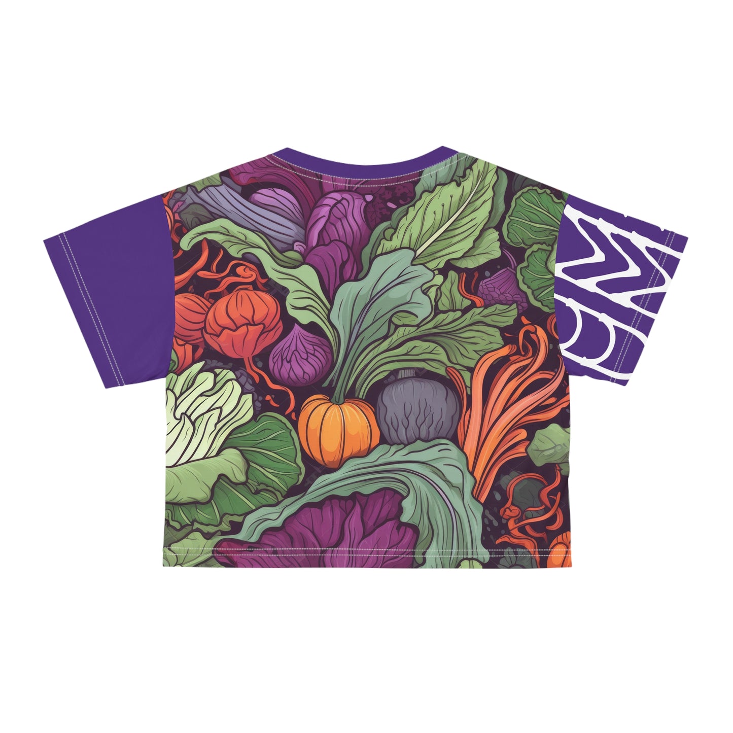 Crop Tee Légumes Mauve