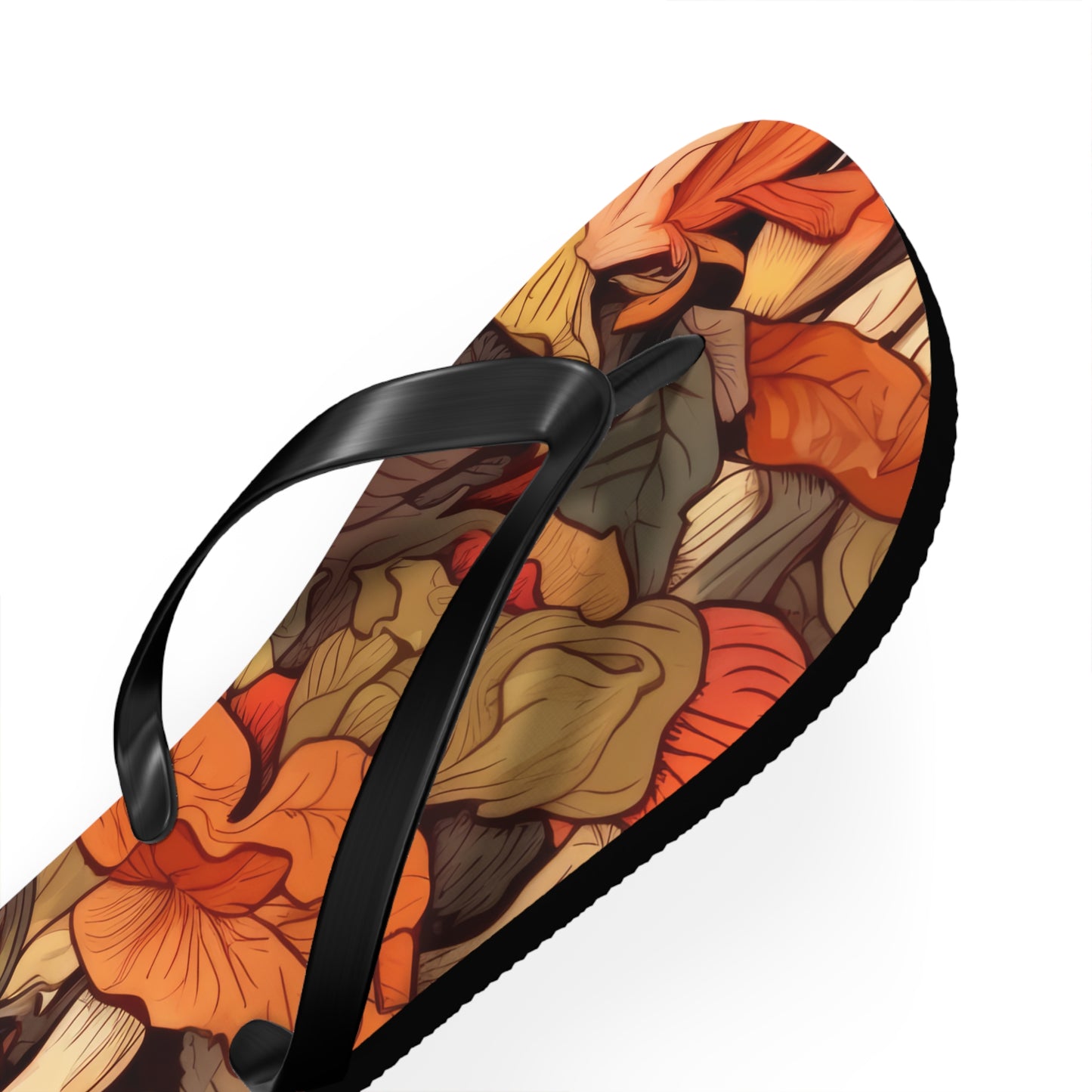 Beach sandal Autumn leaves 