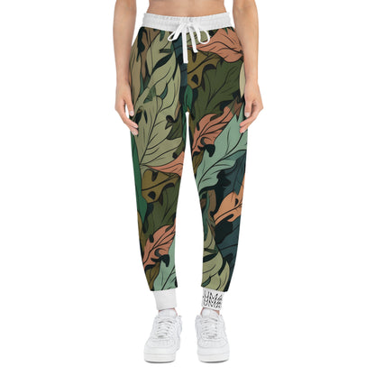 Jogging Unisex Feuilles Camo Blanc