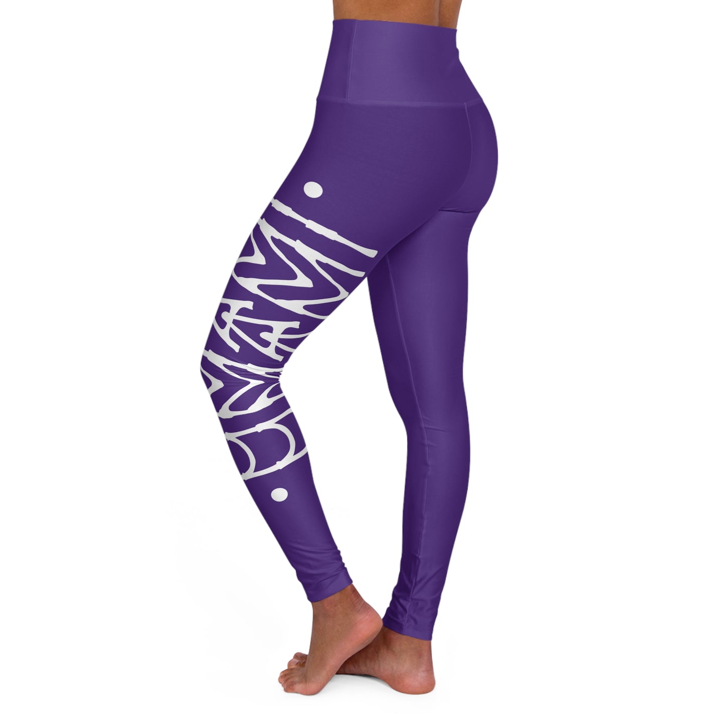Purple Umami High Waisted Yoga Leggings 