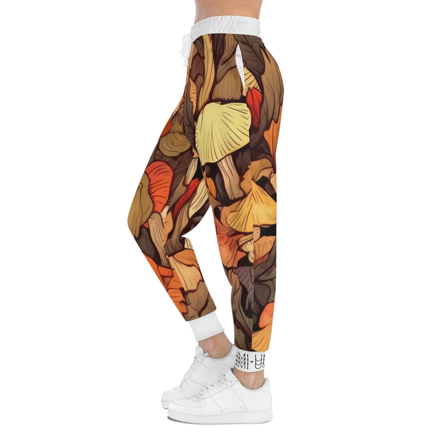 Jogging Unisex Feuilles d'automne Blanc