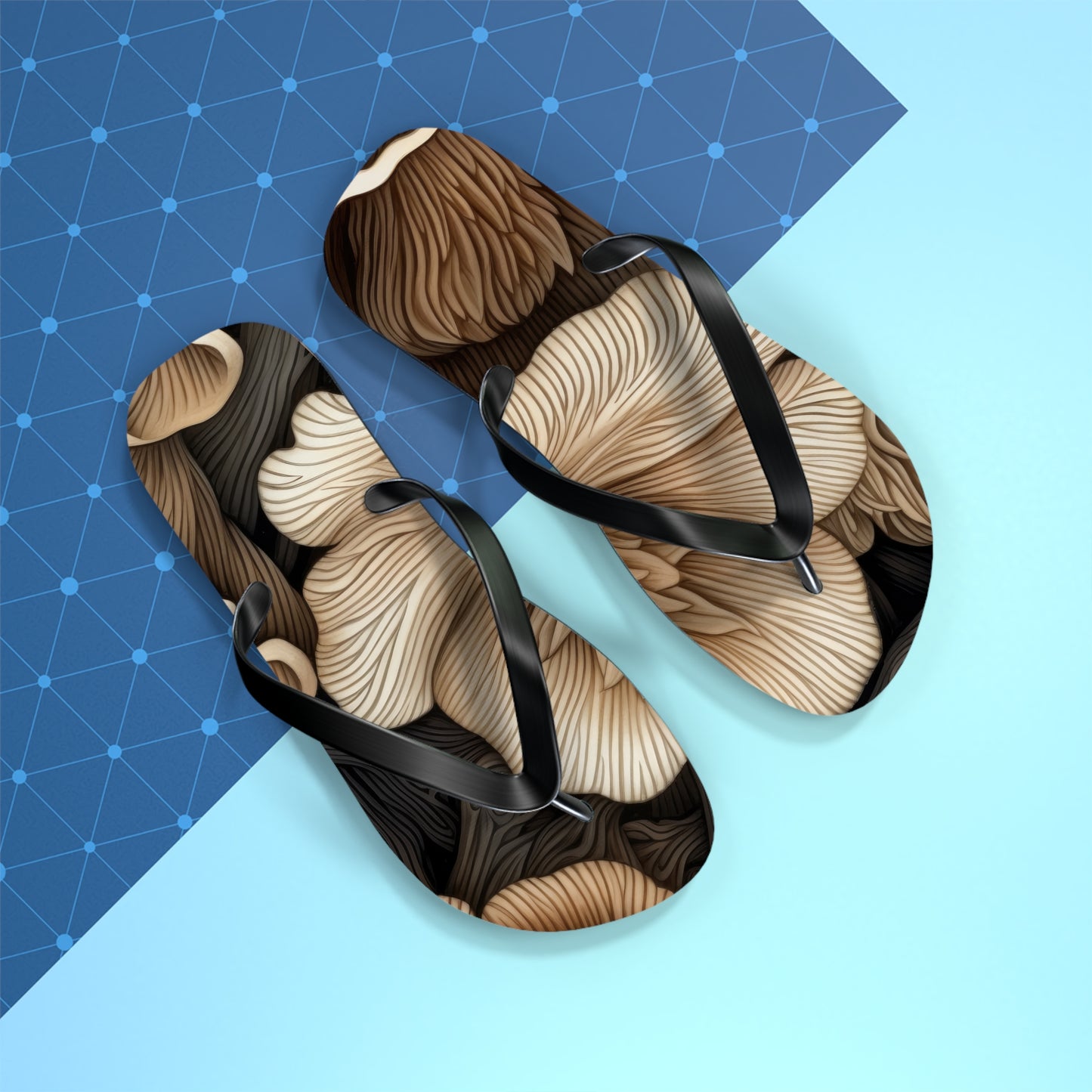 Mushroom Flowers Beach Sandal 