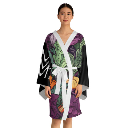 Robes de style kimono Légumes Noir