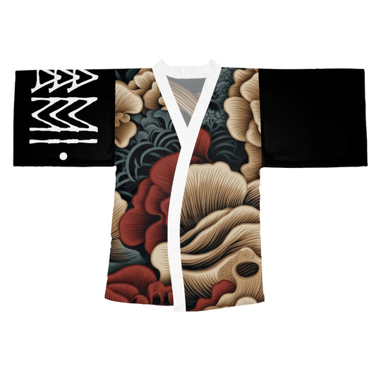 Robes de style kimono Asian style Noir