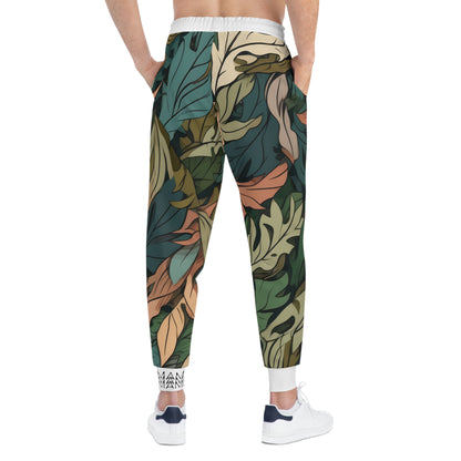 Unisex Joggers Leaves Camo White 