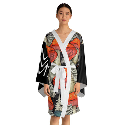 Robes de style kimono Amanita Noir