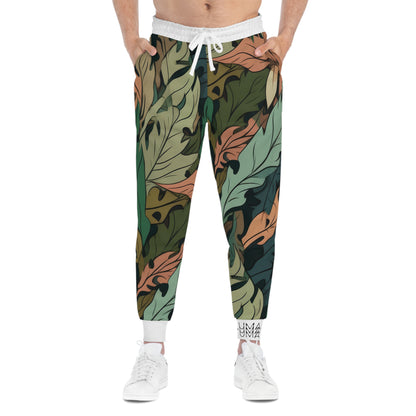 Jogging Unisex Feuilles Camo Blanc