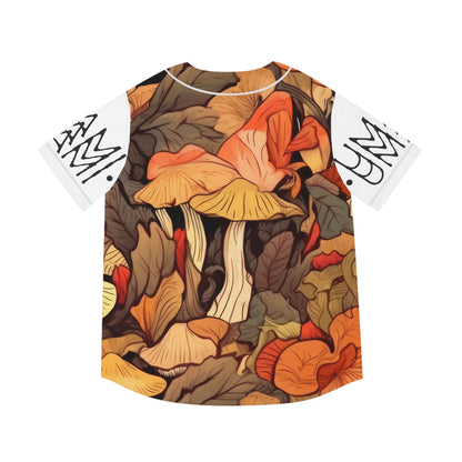 Baseball Jersey Autumn Leaves White 