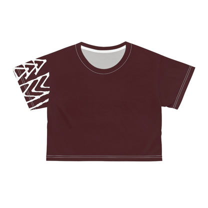 Crop Tee Dark Red 