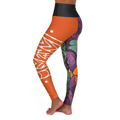 Leggings de yoga taille haute Légume Orange Umami