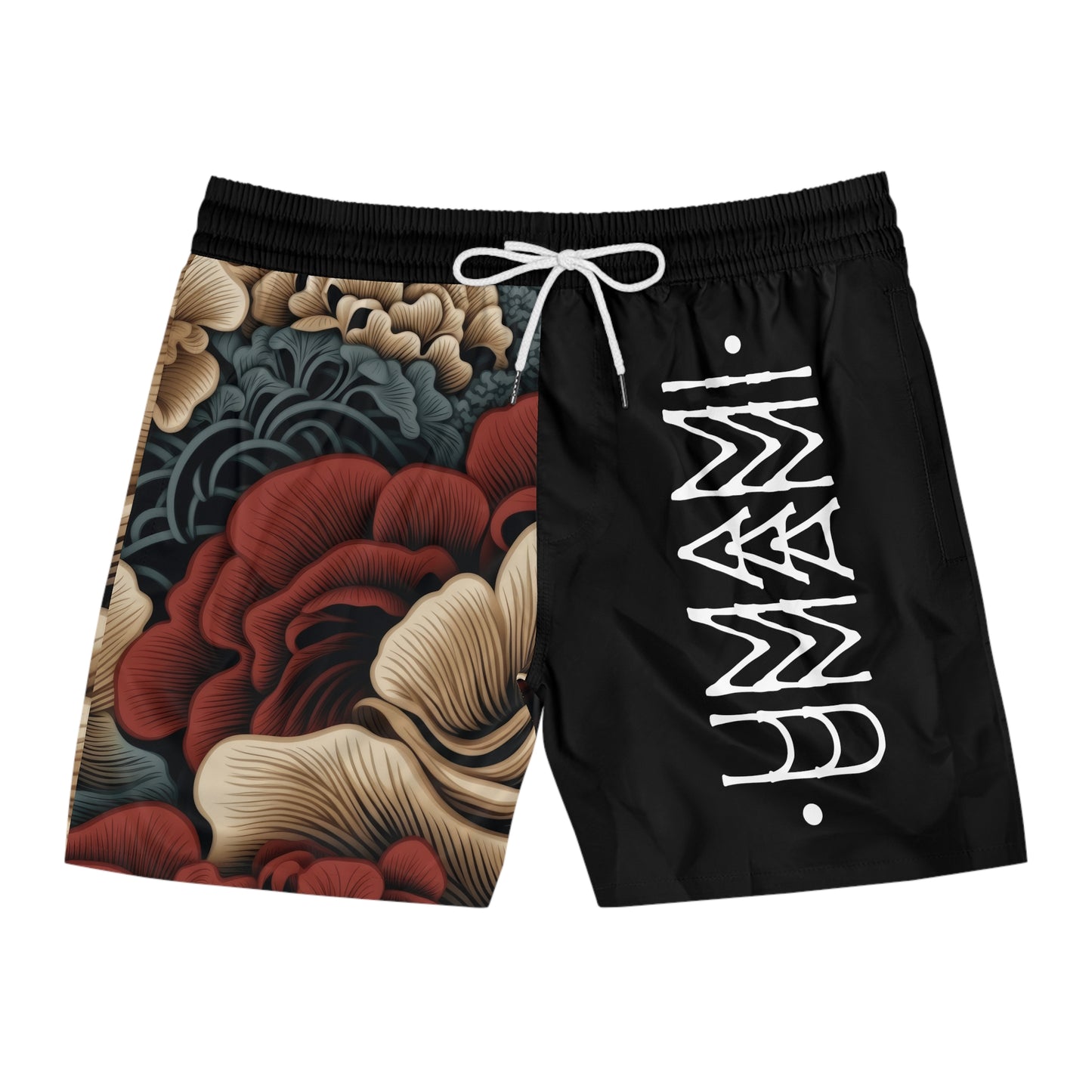 Men's Mid-Length Swim Shorts Asian Style Umami