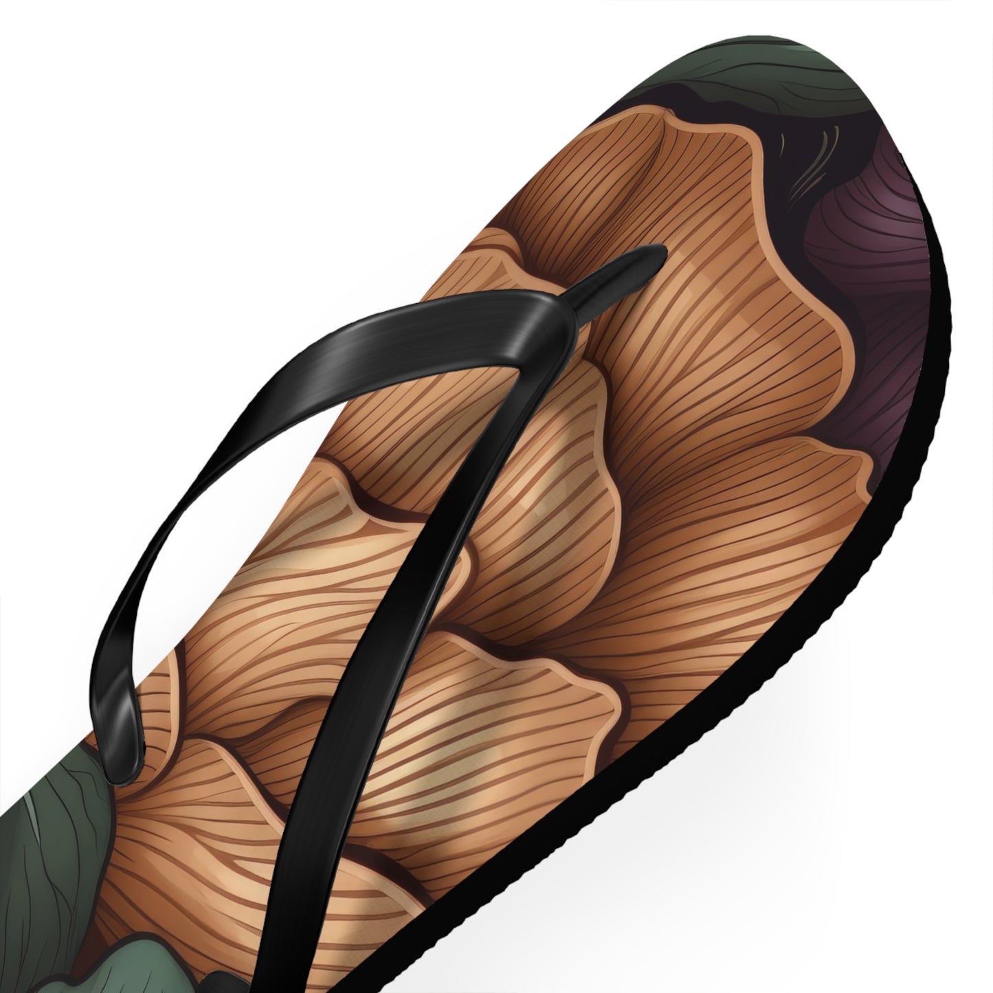 Beach sandal Dark vegetables 