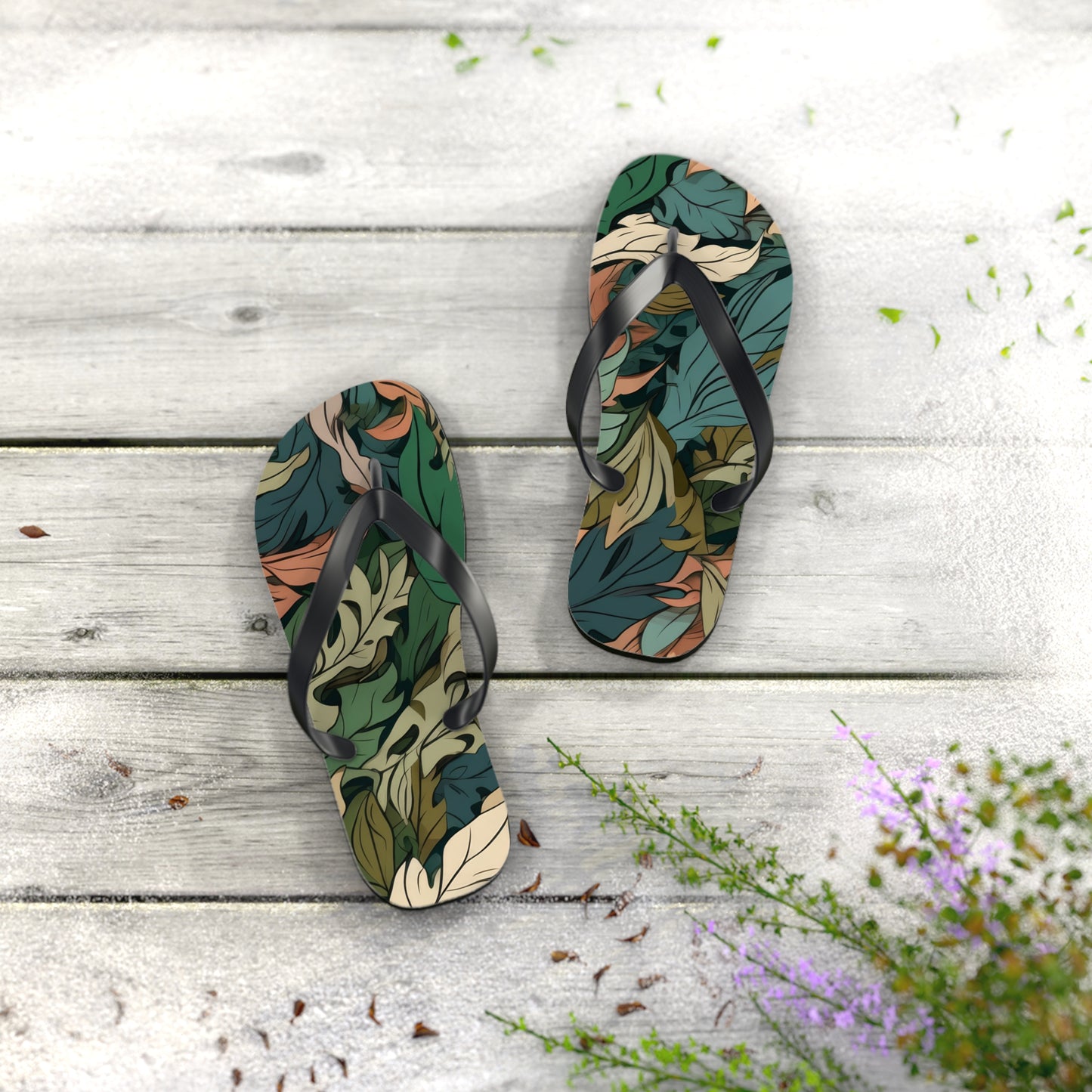 Leaves Camo Beach Sandal 