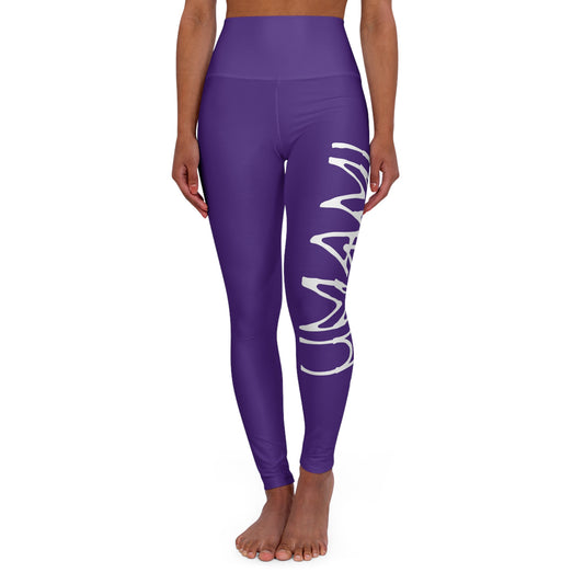 Purple Umami High Waisted Yoga Leggings 