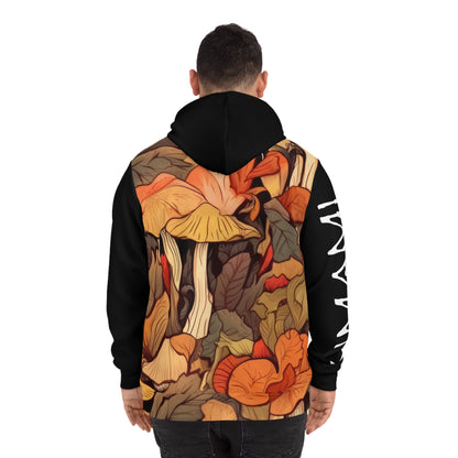 Hoodie Feuilles d'automne Noir