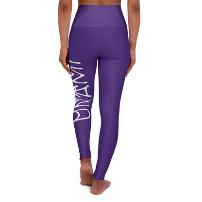 Purple Umami High Waisted Yoga Leggings 