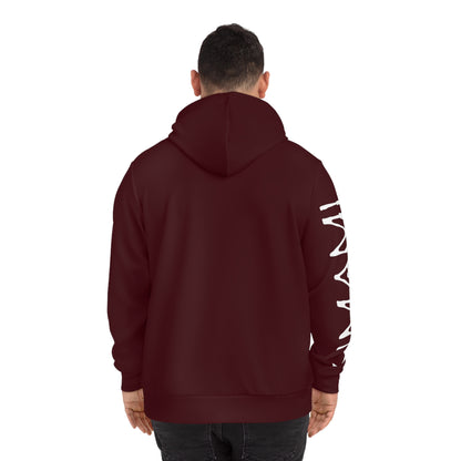 Dark Red Mushroom Flowers Hoodie 