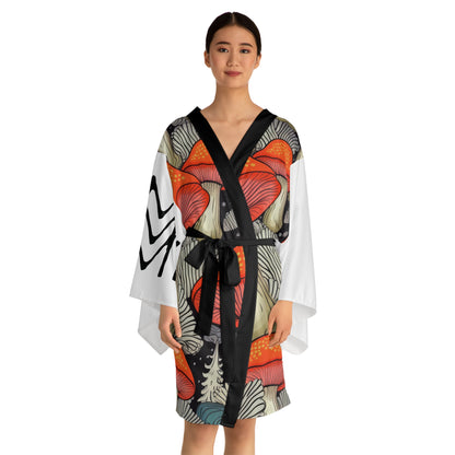 Robes de style kimono Amanita Blanc