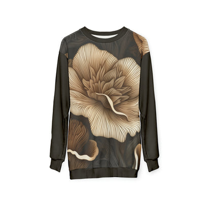 Unisex Sweatshirt Mushrooms Flowers 