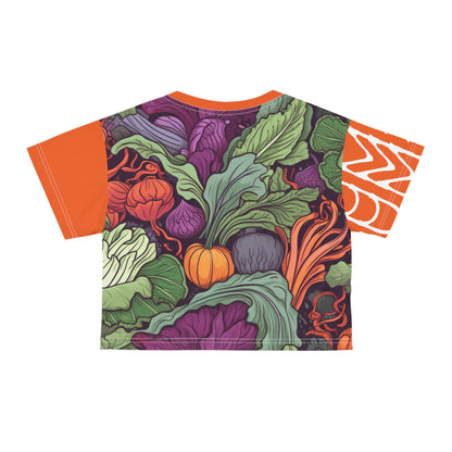 Crop Tee Légumes Orange