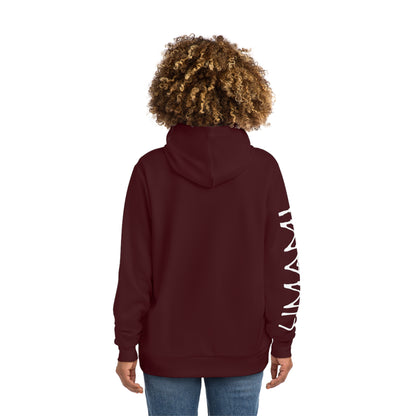 Hoodie Fleurs Champignons Rouge Foncé