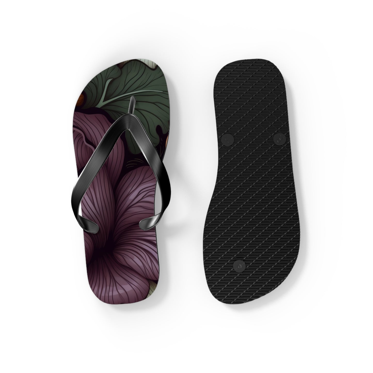 Beach sandal Dark vegetables 