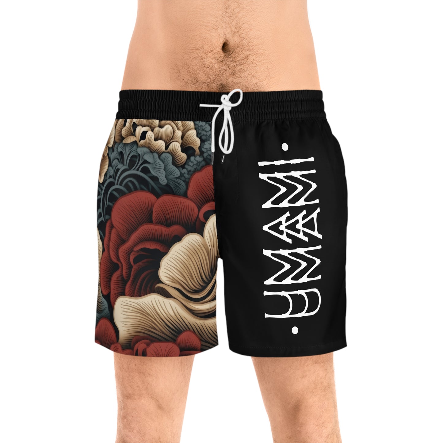 Men's Mid-Length Swim Shorts Asian Style Umami