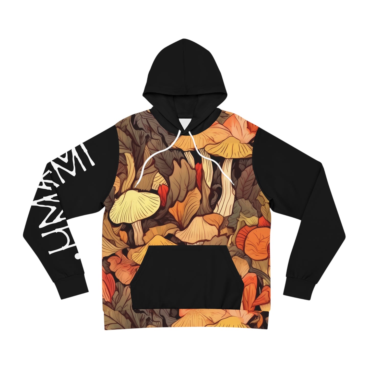 Hoodie Feuilles d'automne Noir