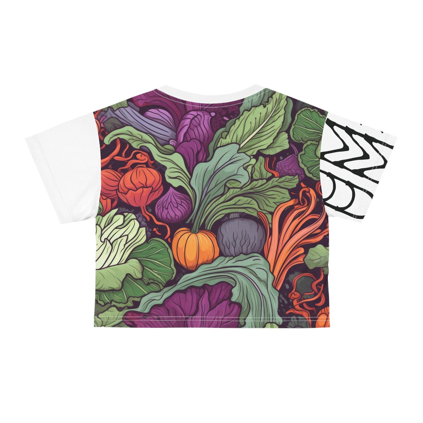 Crop Tee Vegetables White 