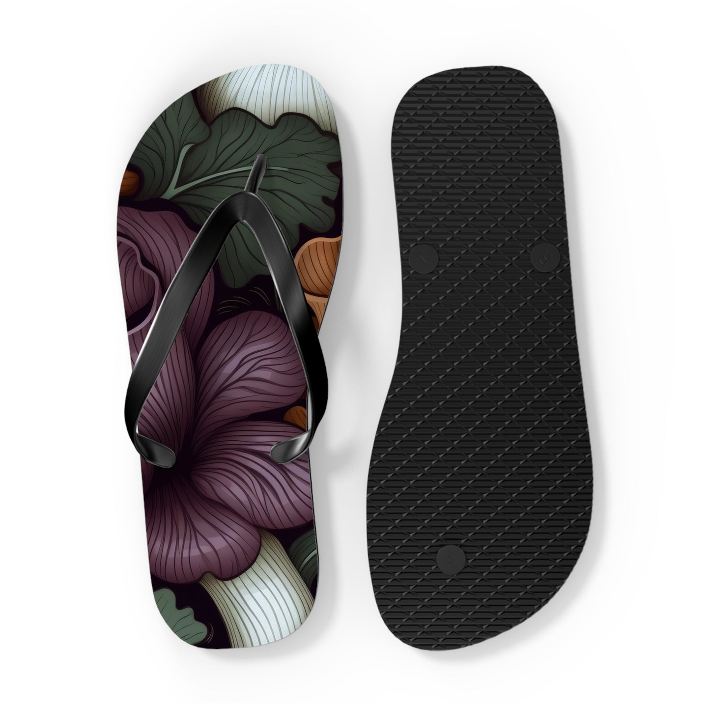 Beach sandal Dark vegetables 