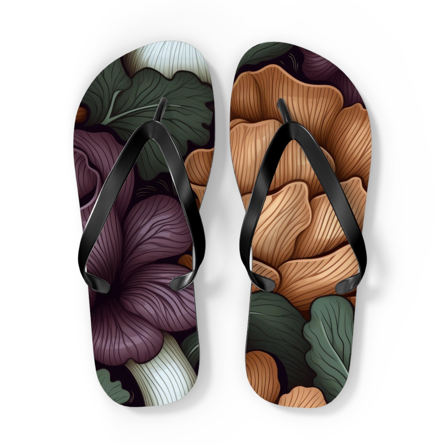 Beach sandal Dark vegetables 