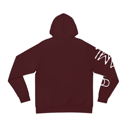 Asian Style Hoodie Dark Red 