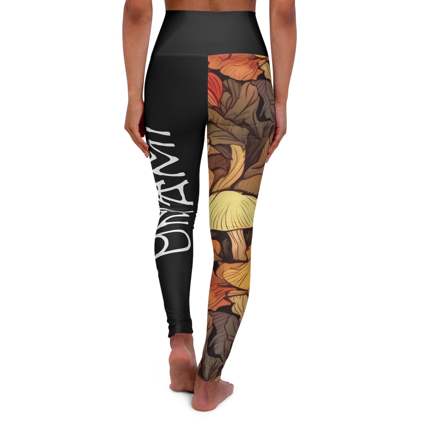 Umami Autumn Leaf High Waisted Yoga Leggings 