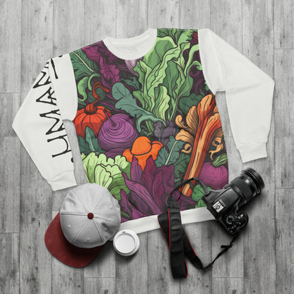 Unisex Sweatshirt Vegetables White 