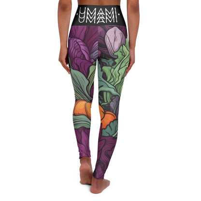 High Waisted Yoga Leggings Vegetable Umami 