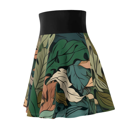 Jupe Feuilles Camo Noir