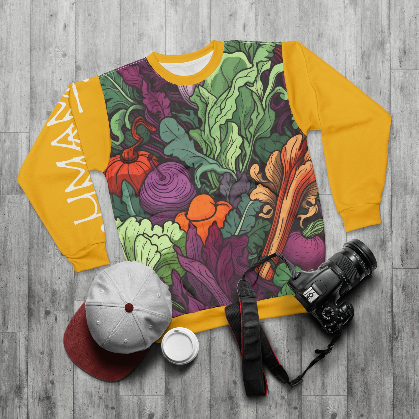 Unisex Sweatshirt Vegetables Yellow 