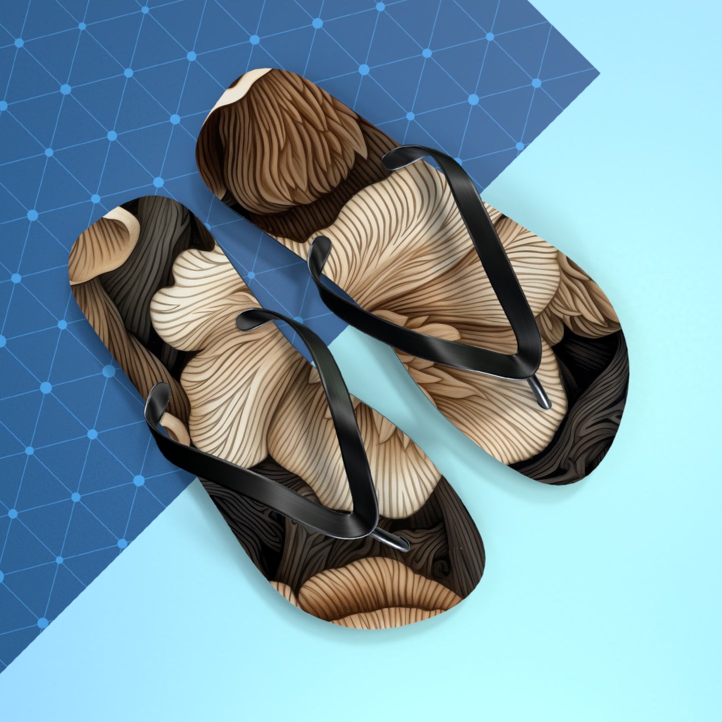 Mushroom Flowers Beach Sandal 