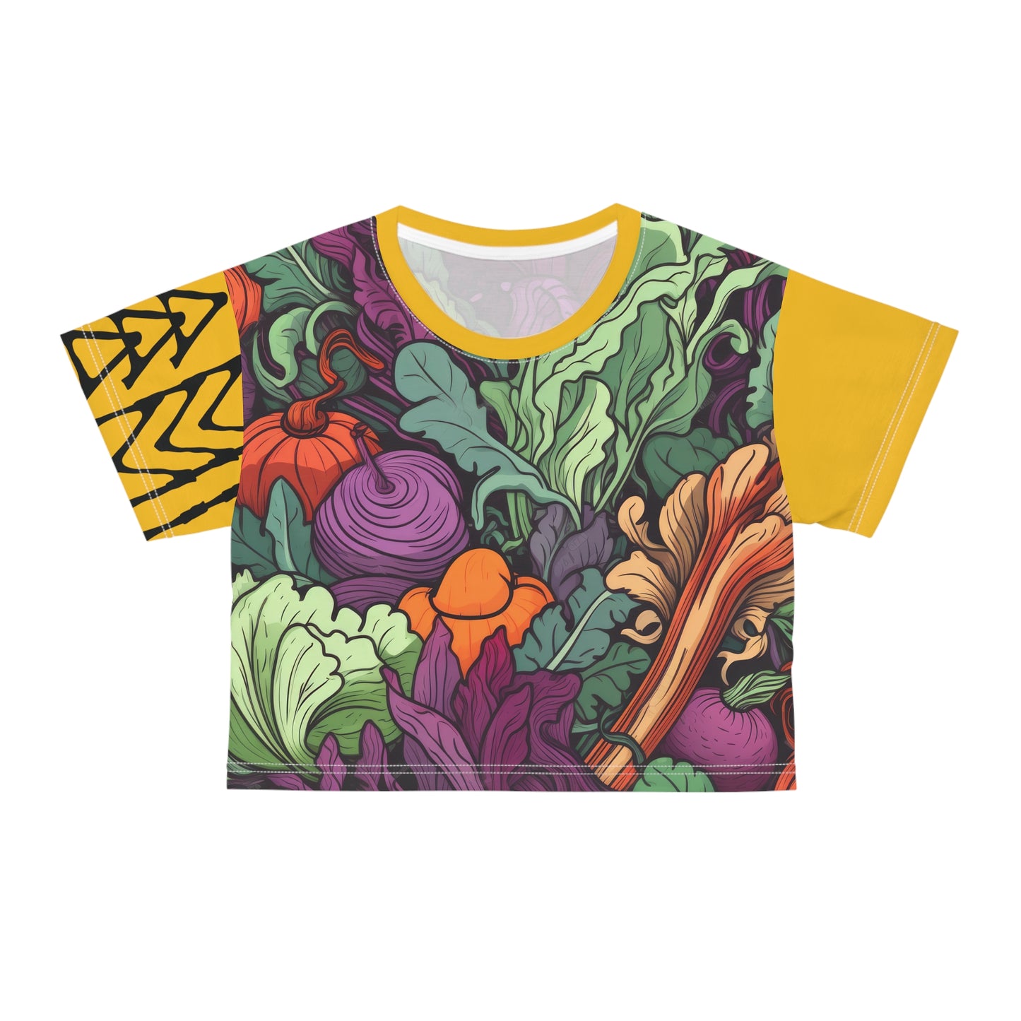 Crop Tee Vegetables Yellow 