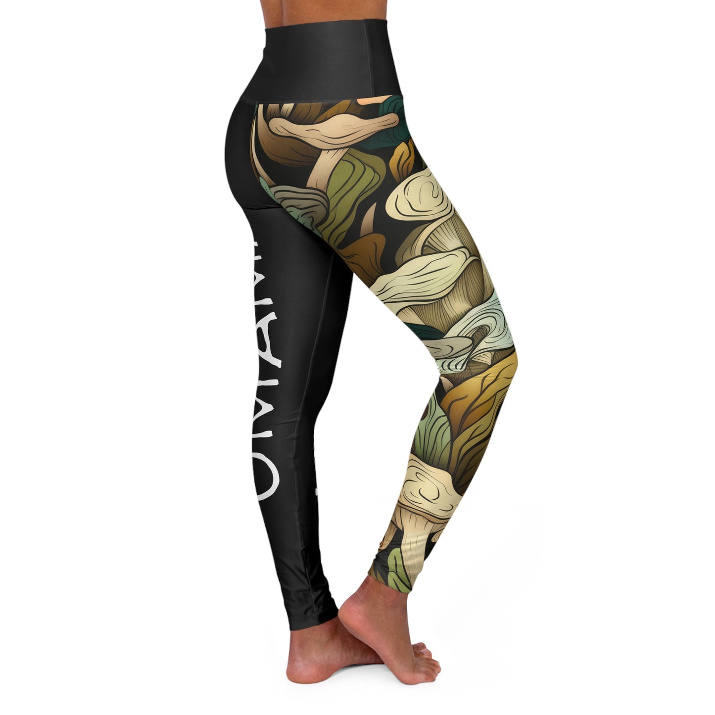 Leggings de yoga taille haute Champignons Umami