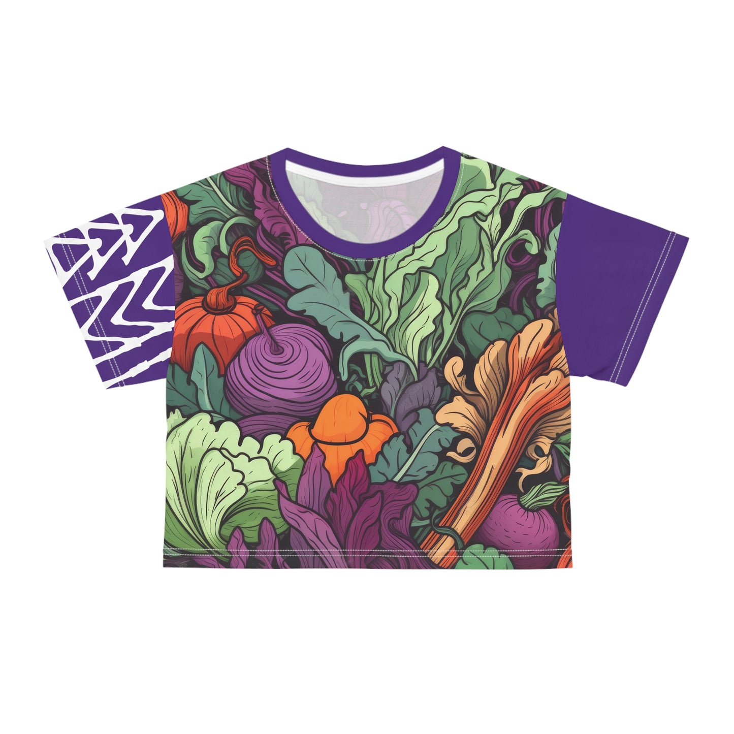 Crop Tee Vegetables Purple 